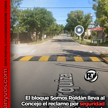 El bloque Somos Roldán lleva al Concejo el reclamo por seguridad vial en el Paul Harris